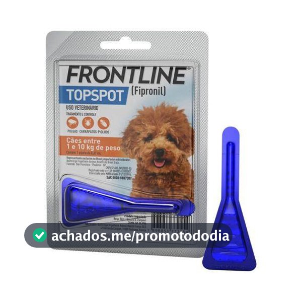 Antipulgas/carrapatos Frontline Topspot Cães 1 A 10kg 0,67ml