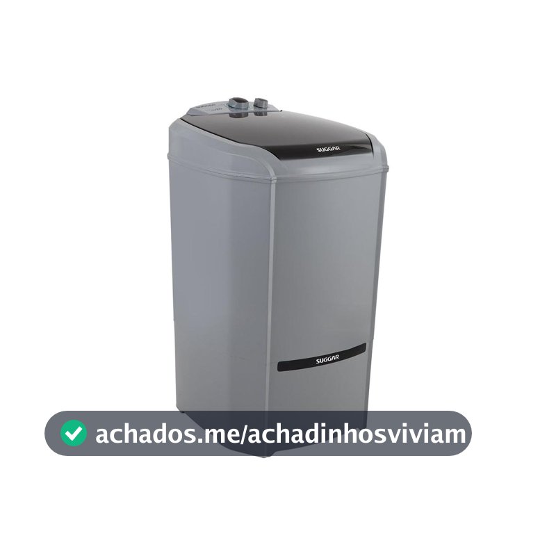 Lavadora de Roupas Suggar 20kg 6 Programas de Lavagem Prata Lavamax Eco LE2001PR