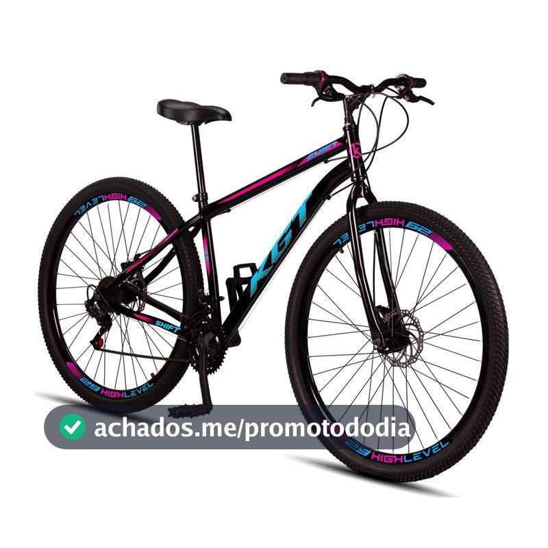 Bicicleta Aro 29 KGT Shift Aço Carbono Freios A Disco 21 Marchas - KGT Bikes - Bicicleta Mountain Bike - Magazine Sanjkmult
