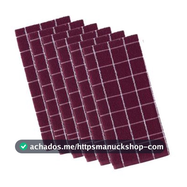 Kit 6 Panos de Prato Teka Chef Premium Atoalhado 100% Algodão 45 x 70cm