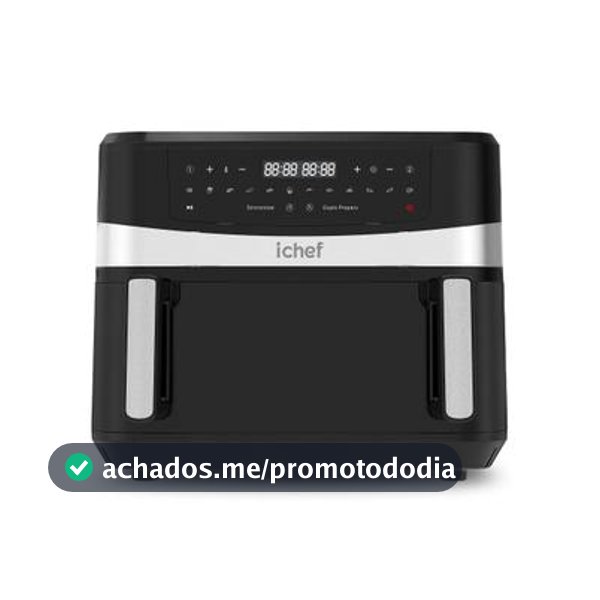 Fritadeira Elétrica Airfryer Ichef Dualzone - Fritadeira sem Óleo / Air Fryer - Magazine Jhjofertas
