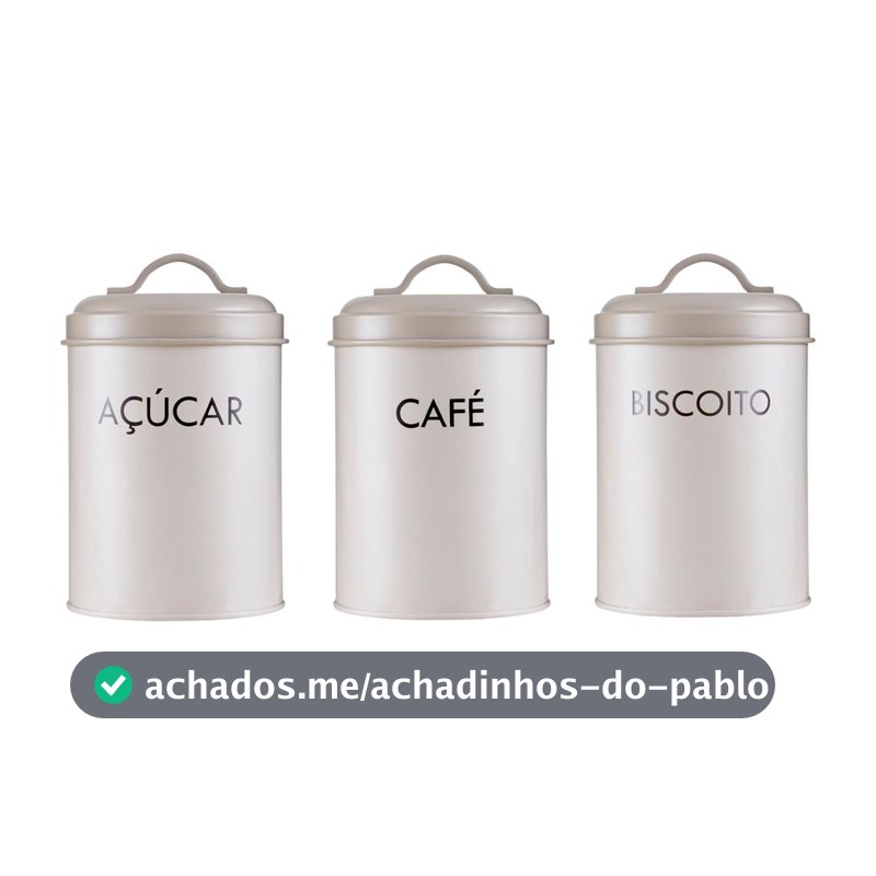 Jogo de Potes Haus Concept com Tampa Redondo