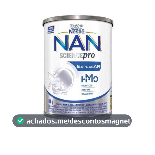 Fórmula Infantil Nestlé NAN Sciencepro Espessar 800g com HMO Prebióticos e DHA - Fórmula Infantil
