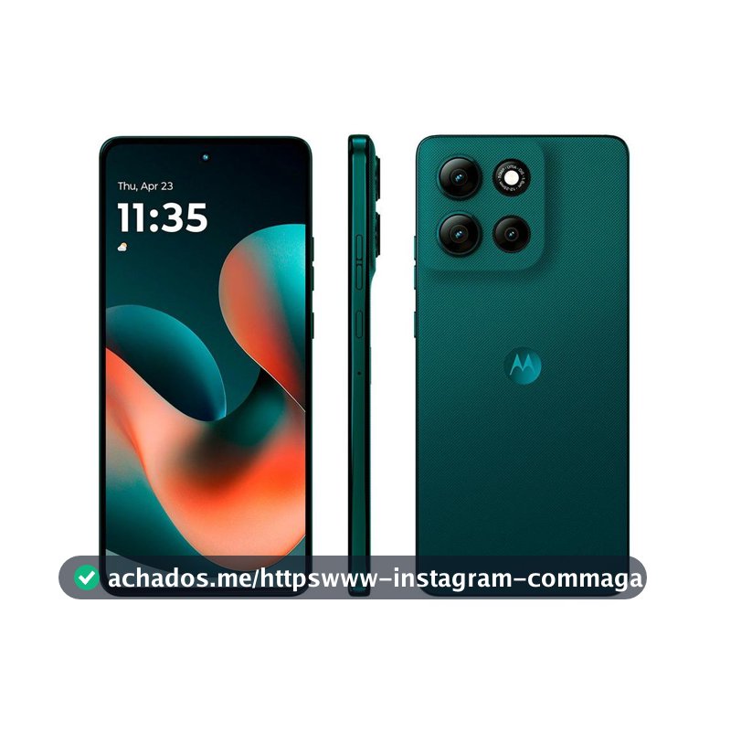 Smartphone Motorola Moto g86 512GB 5G 12GB+12GB RAM Boost Inteligente Verde Escuro 6,7" Câm. Dupla + Selfie 32MP