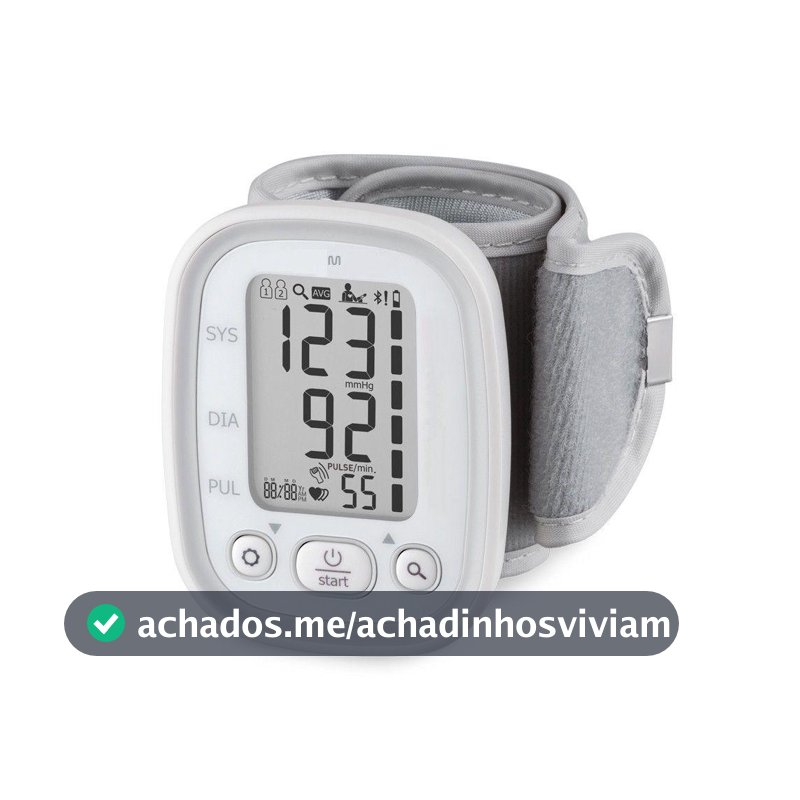 Medidor de Pressão Arterial de Pulso Bluetooth Multi Saúde - HC205 - Medidor de Pressão / Esfigmomanômetro e Acessórios - Magazine In_2936609