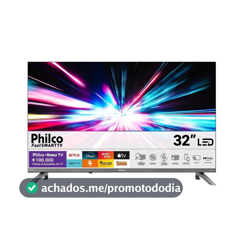 Smart TV 32" Philco P32CRB Roku TV - TVs - Magazine Pravel