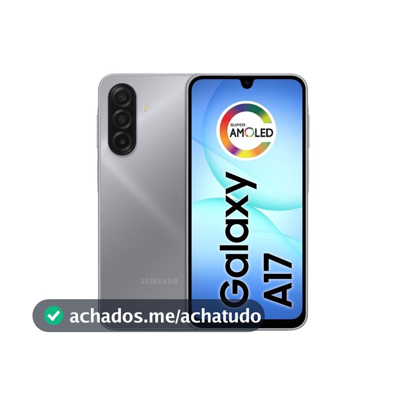 Smartphone samsung galaxy a17 4g 128gb 4gb ram cinza