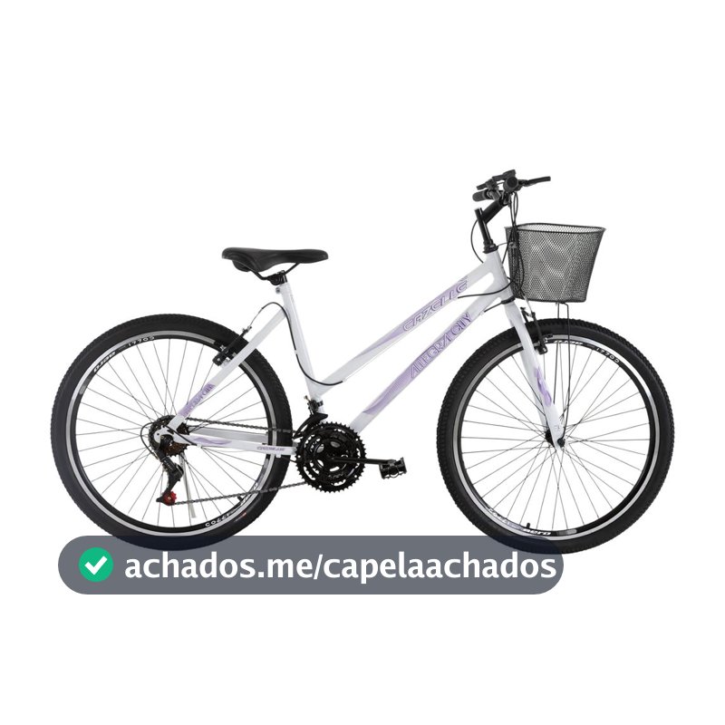 Bicicleta Aro 26 Colli Cazelle Allegra City Freio V-Brake de Aço 18 Marchas