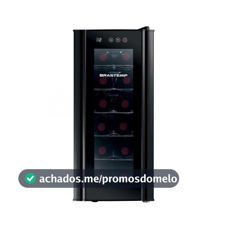Adega Climatizada Brastemp 12 Garrafas com Painel Touch All Black BZC12 B Preto - Adega - Magazine Dgbrpromo