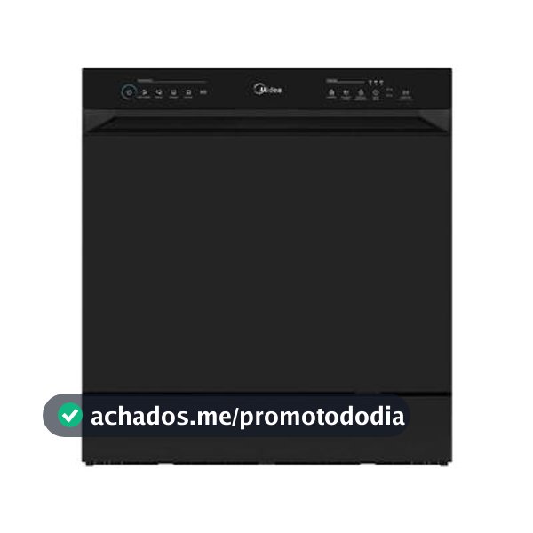 Lava Louças 8 Serviços Preta Touch Plus Midea
