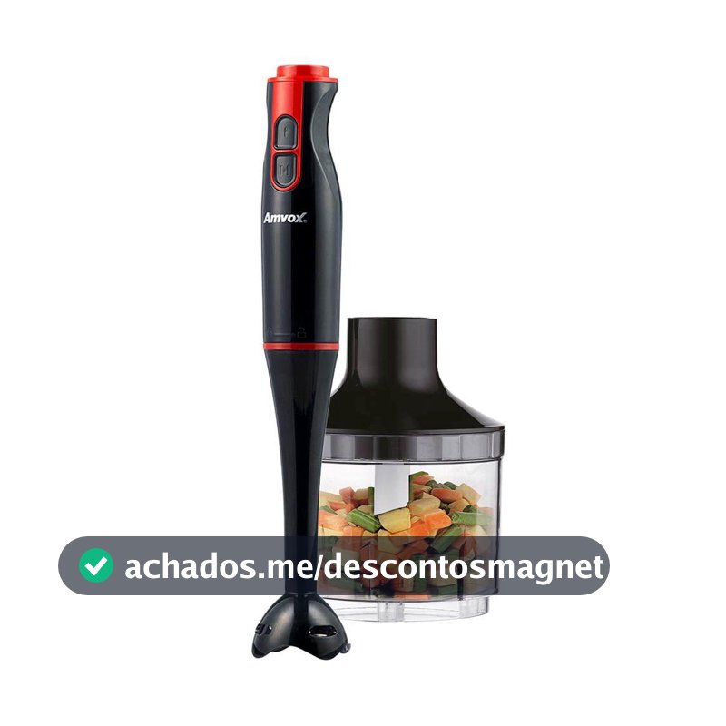 Mixer com Processador 2 em 1 400W Amvox APR400 Preta 127V