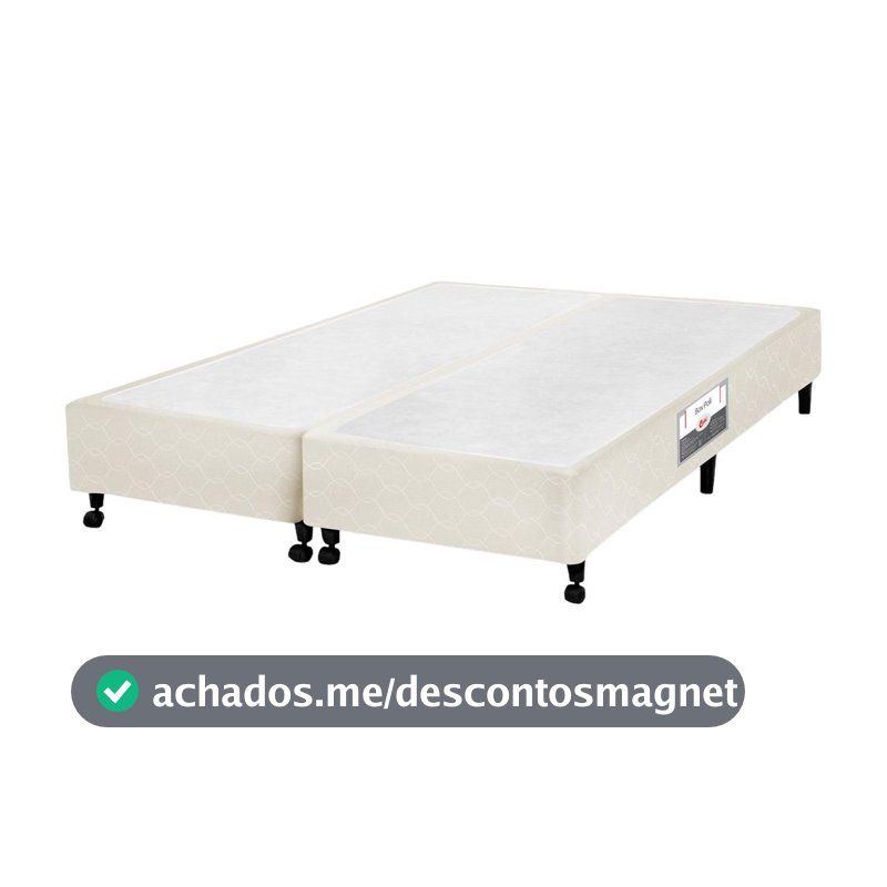 Base Cama Box King Castor 27x193x203cm Poli