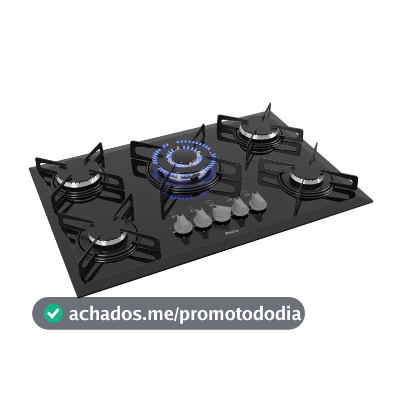 Cooktop 5 Bocas Philco Cook Chef 5 TC à Gás