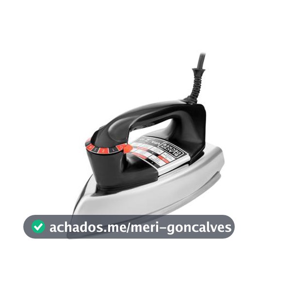 Ferro de Passar Roupa a Seco Black&Decker VFA-1110 Preto - Ferro de Passar a Seco