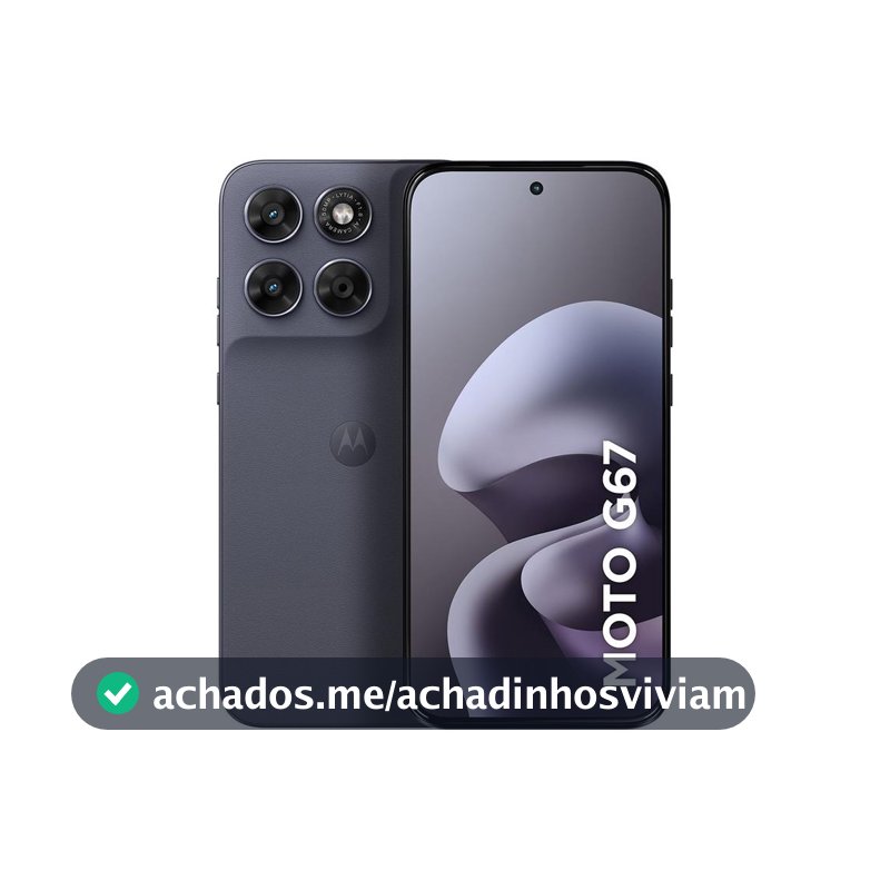 Smartphone Motorola Moto G67 5G 256GB 12GB (4GB RAM + 8GB RAM Boost) Câmera 50MP Sony Lytia 600 Tela 1.5K Extreme Amoled 120Hz Ultrarresistente