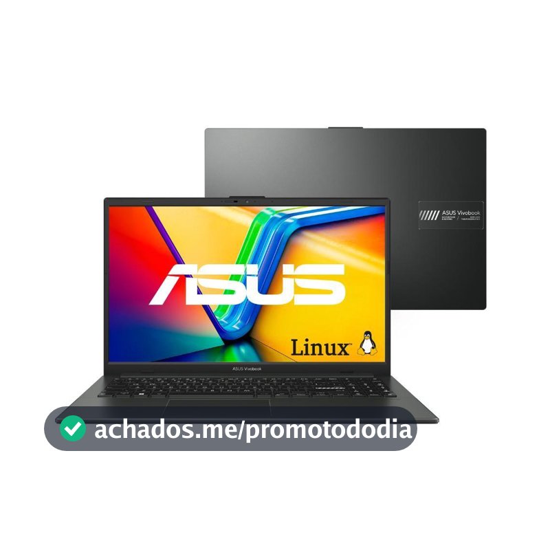 Notebook ASUS Vivobook Go E1504FA AMD Ryzen 5 7520U 8GB Ram 256GB SSD Linux KeepOS Tela 15,6" FHD Black - NJ731 - Notebook Asus - Magazine In_2936609
