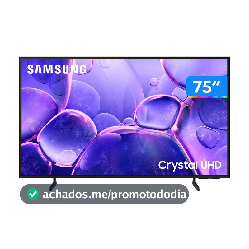 Smart TV 75" Samsung 4K UHD Crystal 75U8600F Tizen 3 HDMI