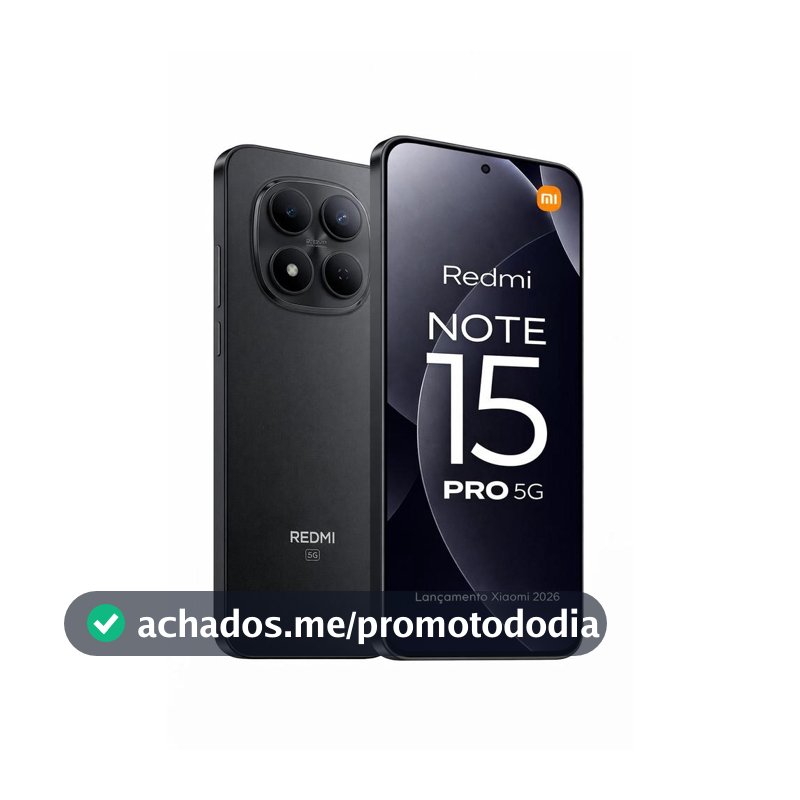 Note 15 Pro 5G 512GB 8GB RAM NFC Câmera 200MP e 32MP Tela 6,83 AMOLED 120Hz Bateria 6580mAh 45w 2 Chip
