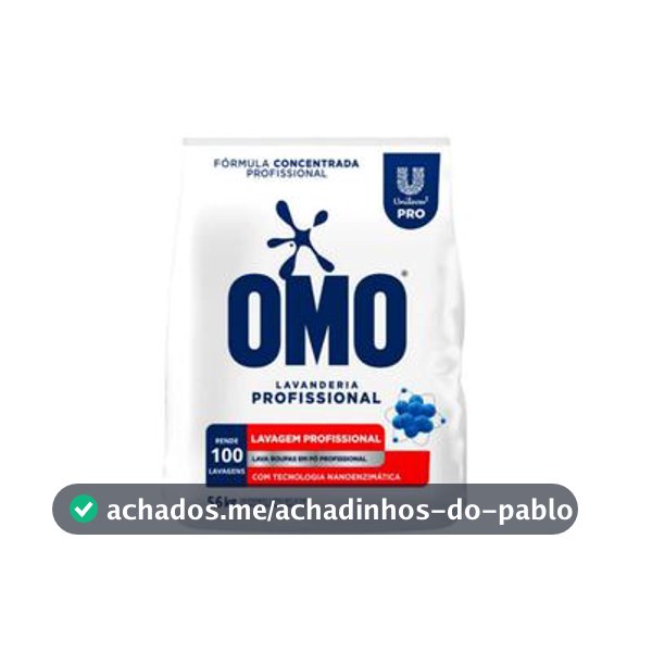 Lava Roupas Pó 5,6KG Omo Lavanderia Pro