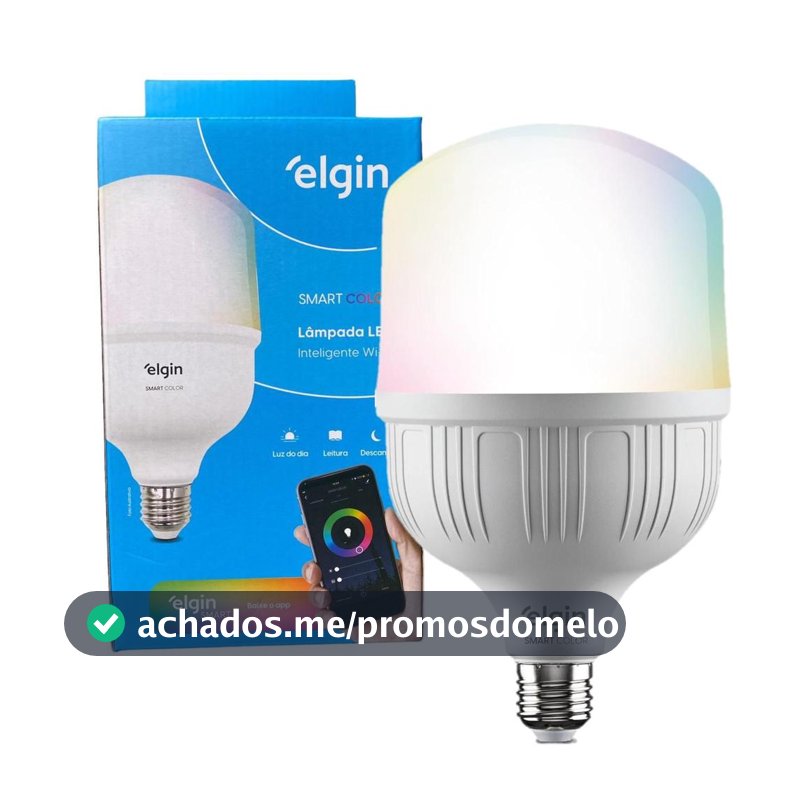 Lampada Led Rgb Bulbo 30w Inteligente Smart Wi-fi Elgin - Lâmpada Inteligente - Magazine Floquinho