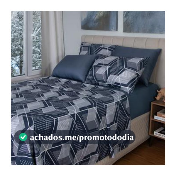 Jogo de Cama Casal Microfibra Paco Milano