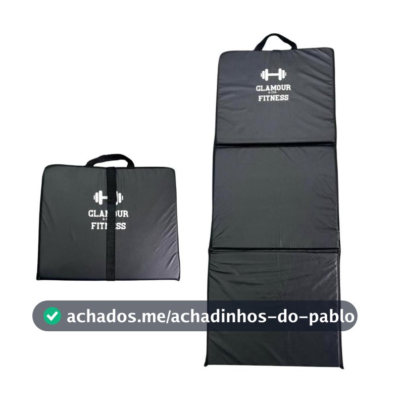 Colchonete Dobrável De Academia Para Treino Funcional Tapete Maleta Para Pilates