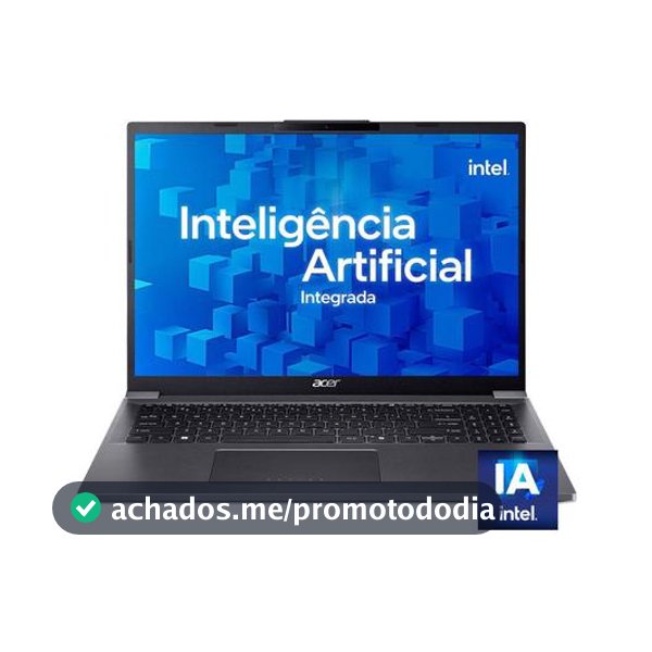 Notebook Acer Aspire 16 A16-71M-55H0 Intel Core Ultra 5 com IA Integrada 115U 16GB RAM 512GB SSD 16" Windows 11