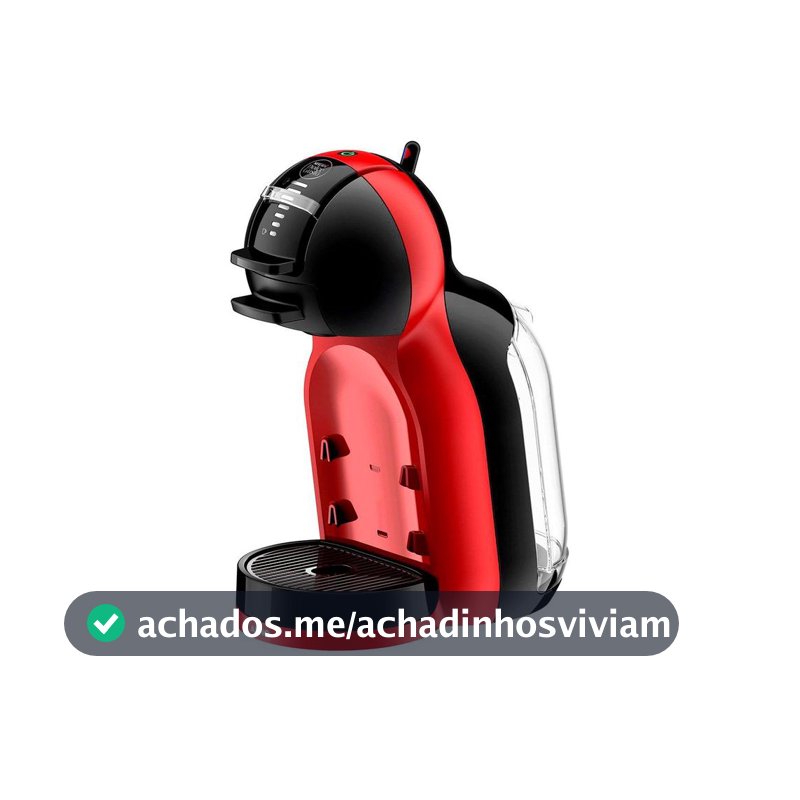 Cafeteira Nescafe Dolce Gusto Mini Me Vermelha e Preta Automática Cápsulas 110v