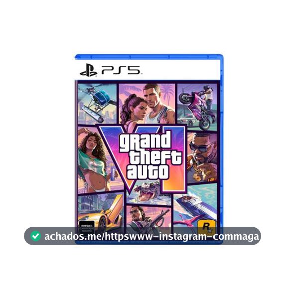 Jogo Grand Theft Auto VI (GTA 6) PS5 - Code in Box Pré-venda - Lançamento 19/11