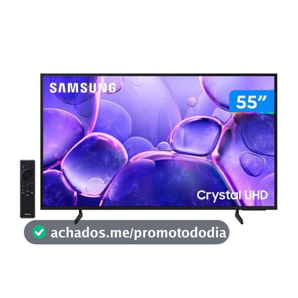 Smart TV 55" Samsung 4K UHD Crystal UHD UN55U8600FGXZD Tizen Bixby 3 HDMI
