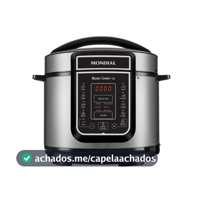 Panela de Pressão Elétrica Digital Mondial 5L 900W Digital Master Cooker PE-38