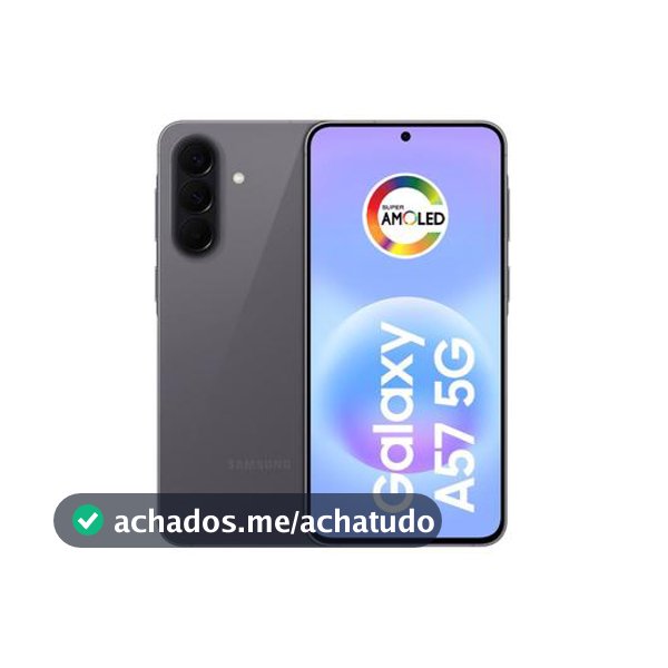 Celular Samsung Galaxy A57 128GB 5G 8GB RAM Cinza 6,7" Câm Tripla + Selfie 12MP