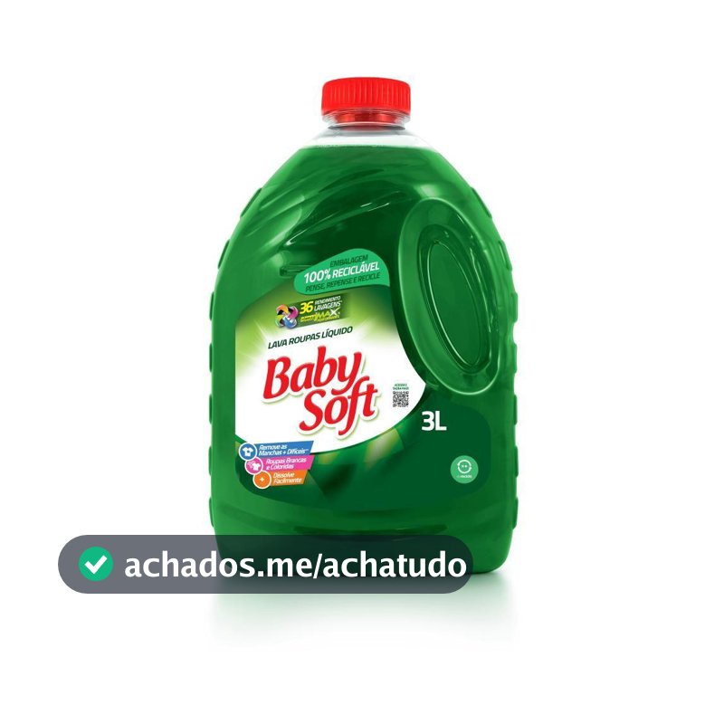 Lava Roupas Líquido Baby Soft Total Max 3l Verde