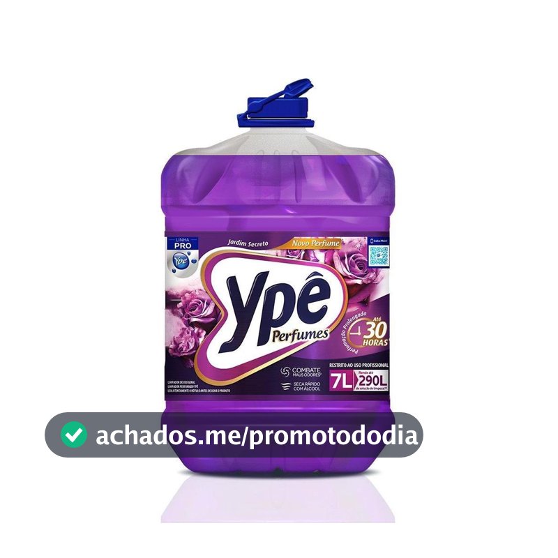 Limpador Perfumado Ypê Jardim Secreto Pro 7 Litros - Limpador Multiuso - Magazine Achadoshardware