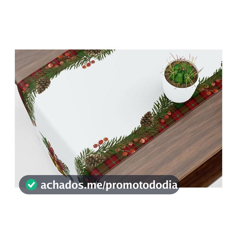 Caminho De Mesa Trilho Natal Sinos Enfeites Guirlanda