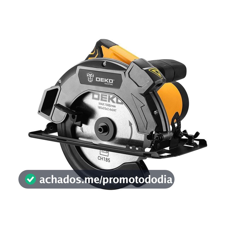 Serra Circular Profissional 71/4 Polegadas 110v 1600W com LED Deko