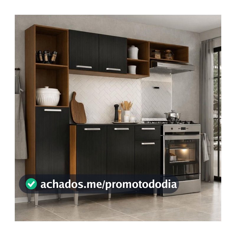 Armário de Cozinha Compacta Smart Multimóveis MP2183