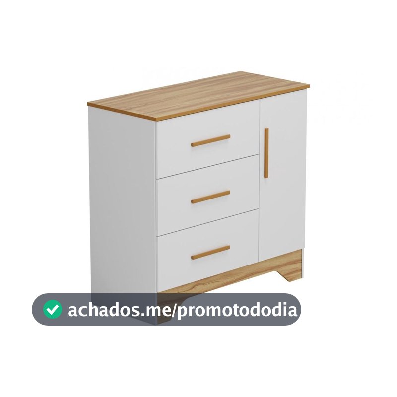 Cômoda Infantil 3 Gavetas Moveis Peroba Magia