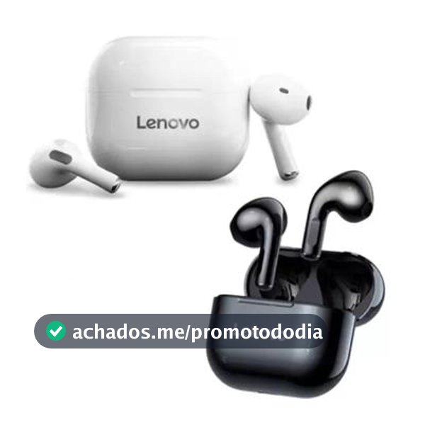 Fone de Ouvido Sem Fio Lenovo LP40 Bluetooth 5.0