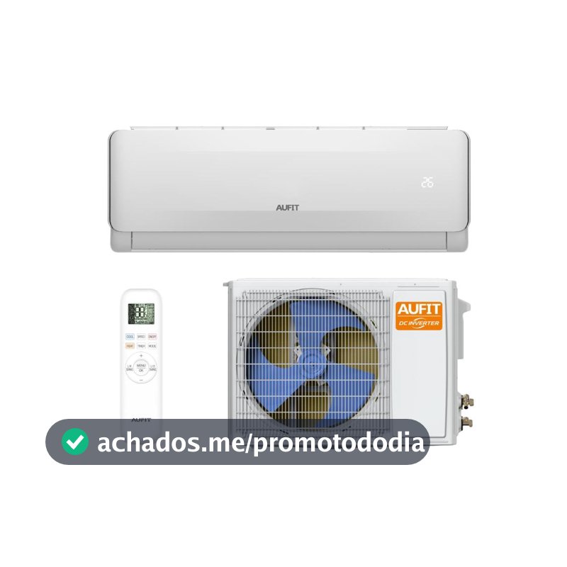 Ar Condicionado Split Hi Wall Inverter Connect Aufit 12.000 Btus Frio 220V R-32