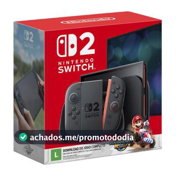 Bundle Console Nintendo Switch 2 + Jogo Mario Kart World - Nintendo Switch 2 - Magazine Infotecnan
