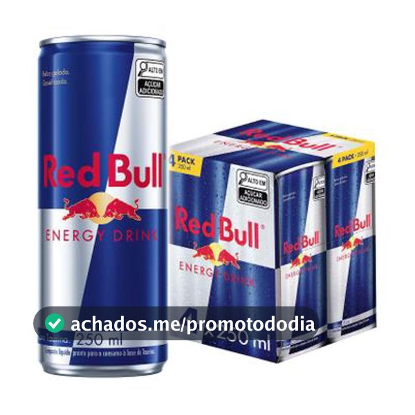 Red Bull Energético Energy Drink 250ml 4 latas - Bebida Energética - Magazine Economizanderson