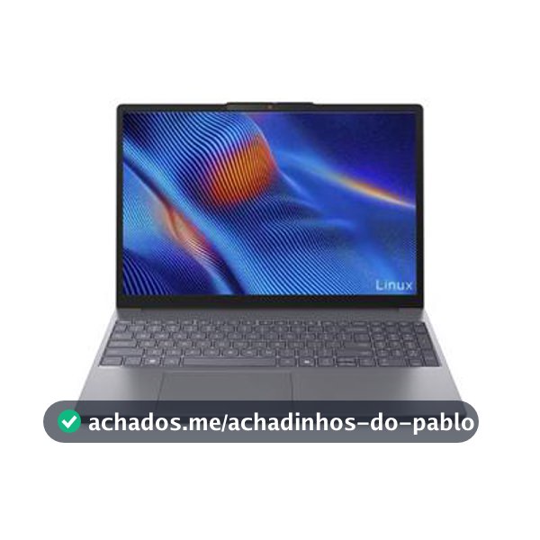 Notebook Lenovo IdeaPad Slim 3 15IRU10 Intel Core 3 100U 8GB 256GB SSD Linux 15.3" - 83NUS00000 Luna Grey