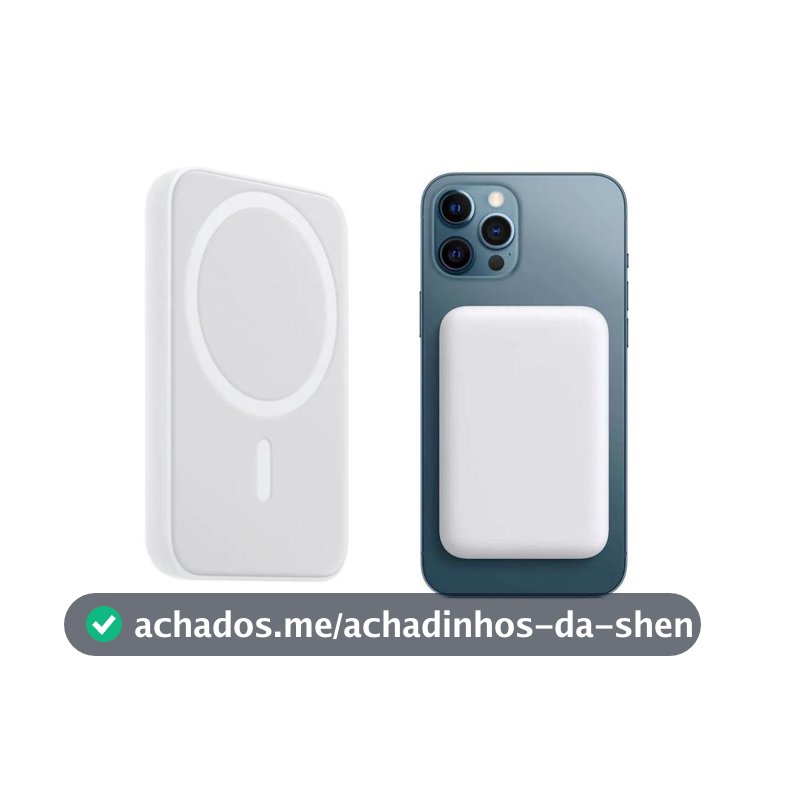 Carregador Portátil Indução Compatível Com iPhone 11 12 13 14 - ch - Carregador por Indução - Magazine Valkiriafreitas