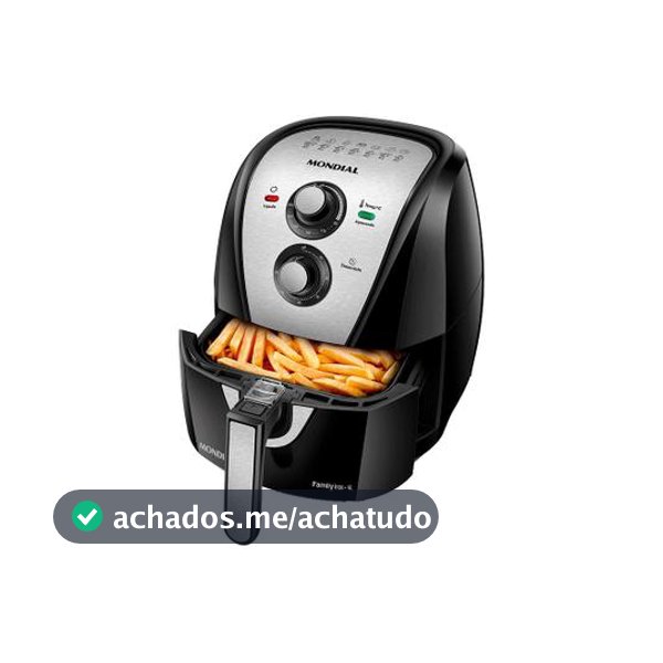 Air Fryer Mondial Family AFN-40-BI Preto e Inox 4L com Timer