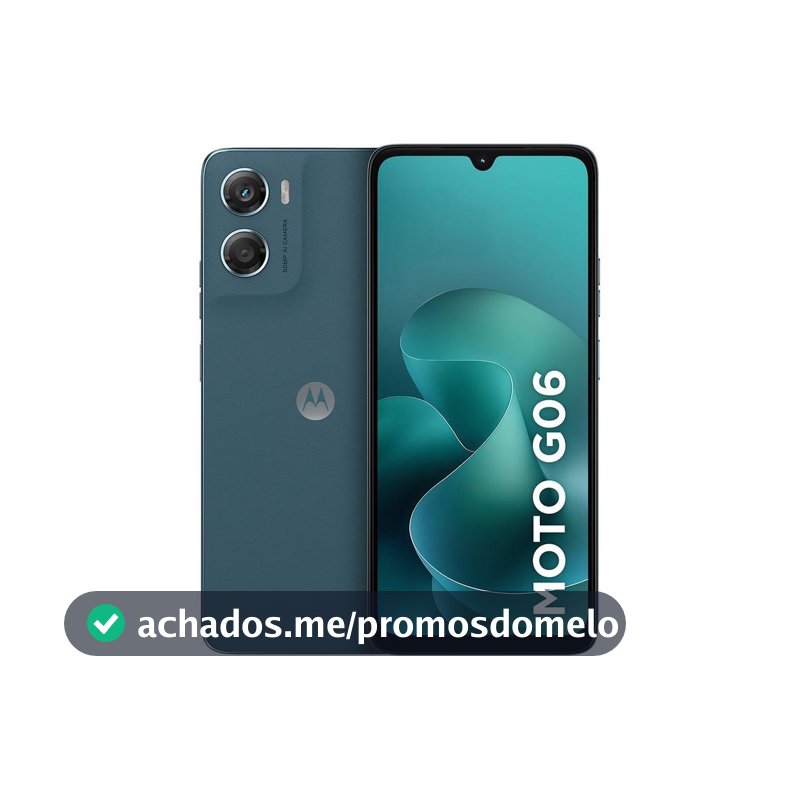 Smartphone Motorola Moto g06 128GB 4GB Ram Azul Marinho 6,9" Câm. 50MP + Selfie 8MP