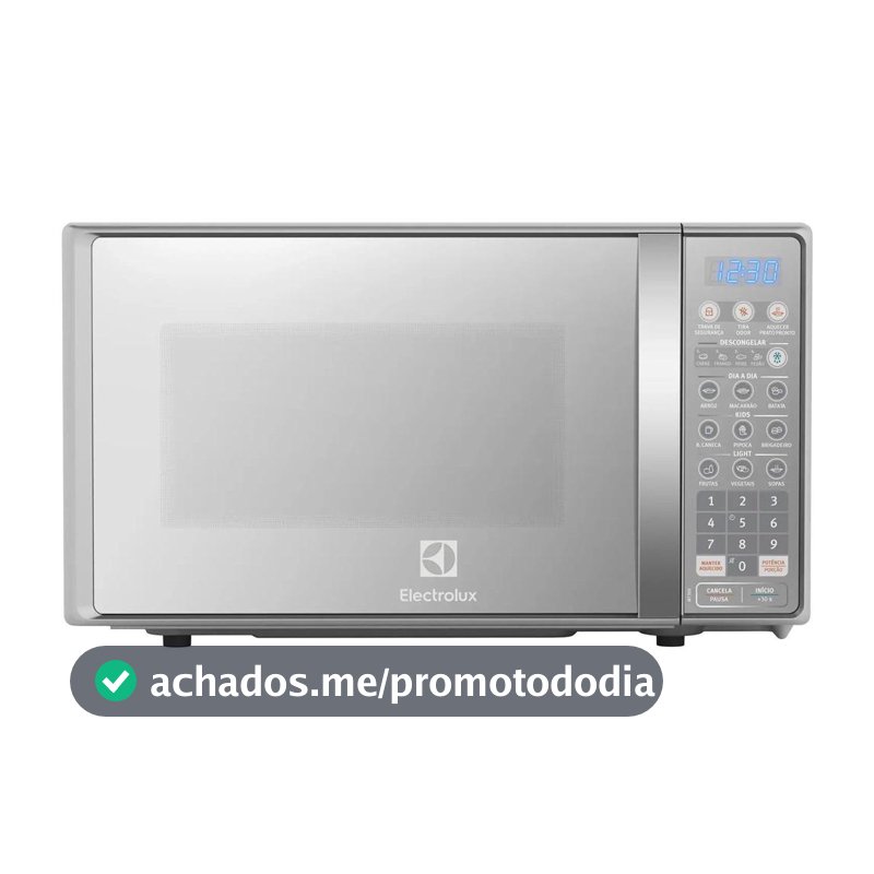 Micro Ondas Electrolux 20L COR Inox Espelhado COM Funcao Tira Odor Mt30s