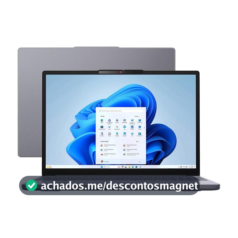 Notebook Lenovo IdeaPad Slim 3i Intel Core i5 13420H 8GB RAM 512GB SSD 15,3" WUXGA Windows 11 Intel UHD Graphics 83NS0002BR - Notebook Lenovo - Magazine Celesteshop
