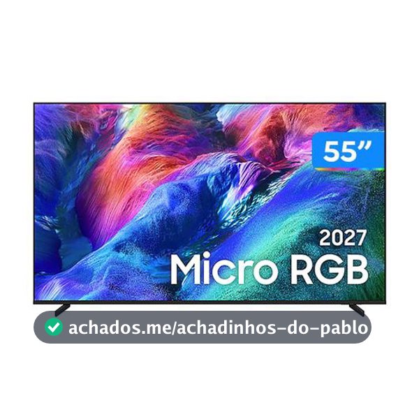 Smart TV 55" Samsung 4K UHD Micro RGB R85H MRN55R85HAGXZD 2027