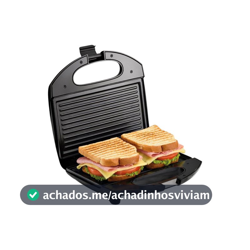 Sanduicheira e Grill Elgin Brunch Time 800W Chapa Antiaderente 127V